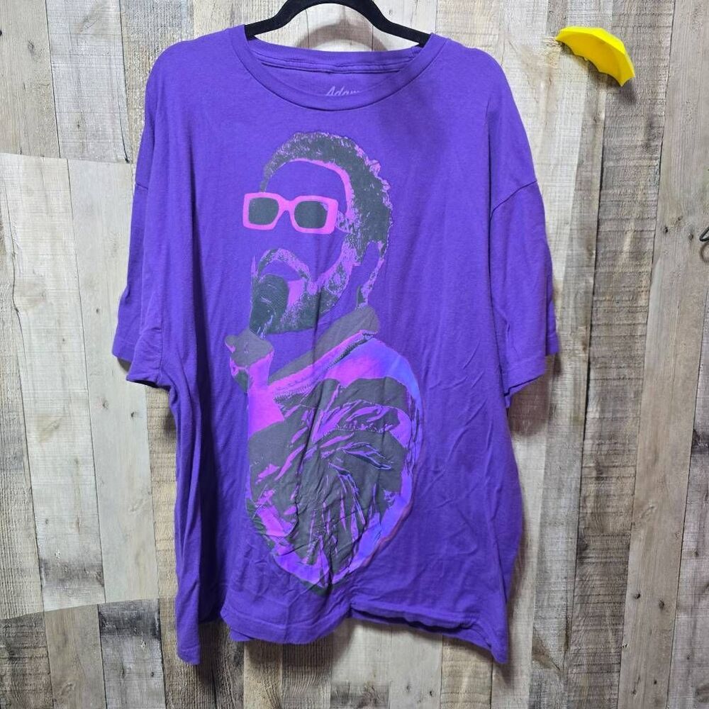 Adam Sandler I Missed You Tour Graphic Tee Purple Unisex XXL Comedy Actor Fandom